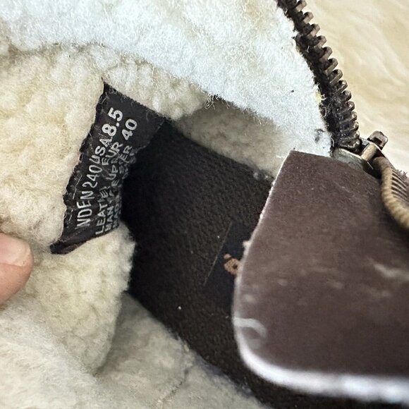 Lugz Bootie Brown Suede Boots Womens 8.5 Side Zipper - Picture 9 of 10